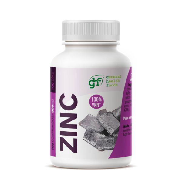 Zinc 500 mg 100 Comprimidos - GHF