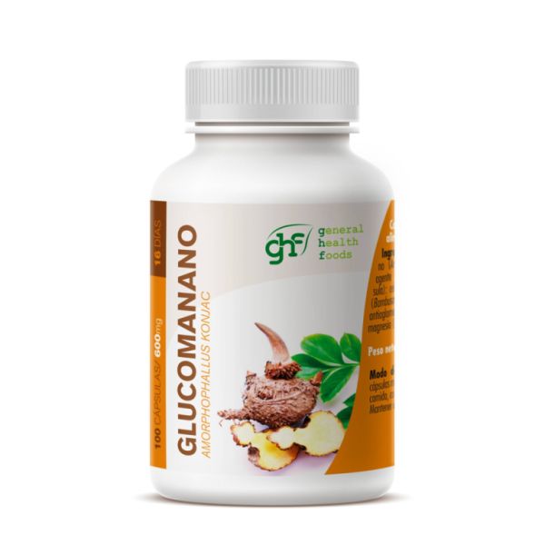 Glucomanano 600 mg 100 Cápsulas - GHF