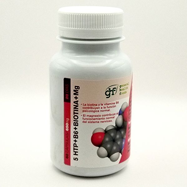 5HTP + B6 + Biotine + MG 650 mg 60 capsules - GHF Img 5