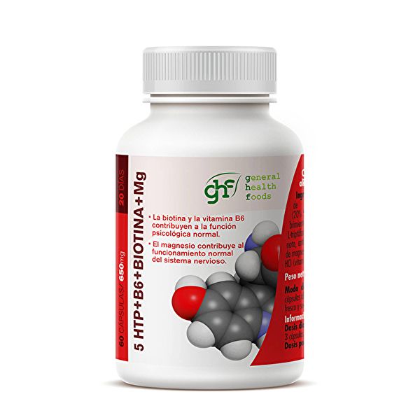 5HTP + B6 + Biotin + MG 650 mg 60 Kapseln - GHF