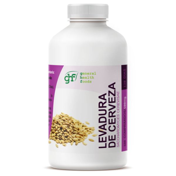 Levedura de cerveja 500mg 600 comprimidos - GHF