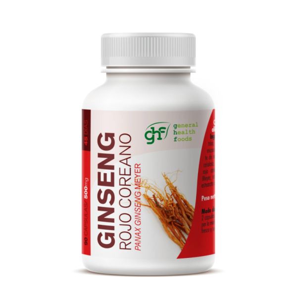 Ginseng Rojo Coreano 500 mg 90 Cápsulas - GHF