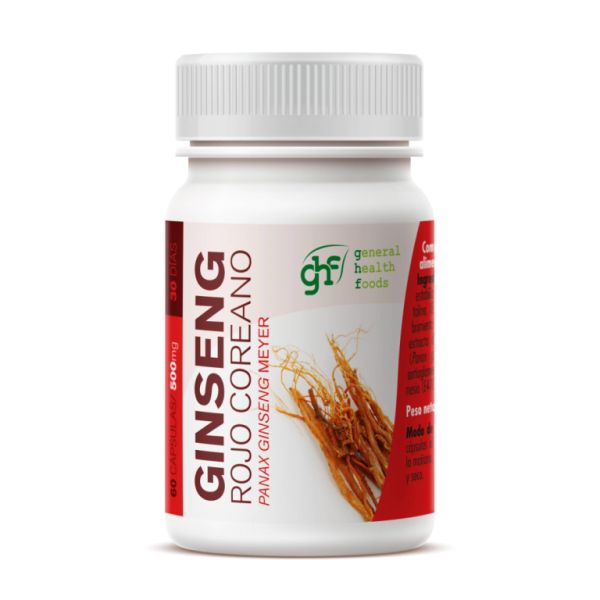 Ginseng Rojo Coreano 500 mg 60 Cápsulas - GHF