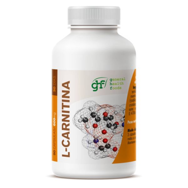 L-Carnitina 600 mg 90 Cápsulas - GHF