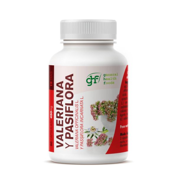 Valeriaan en Passiebloem 450 mg 90 capsules - GHF