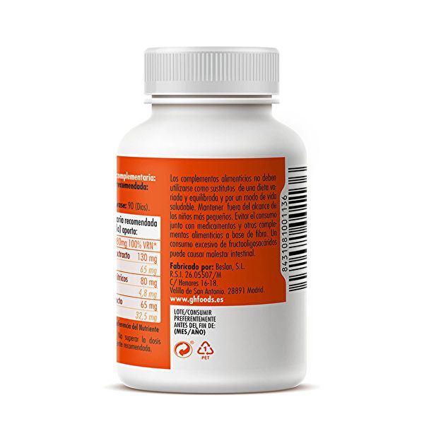 Complexe Vitamine C 1g 90 Comprimés - GHF Img 2