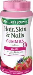 Buy NATURE'S  BOUNTY Vitamins Hair, Skin and Nails 60 Gummies By 16,85€