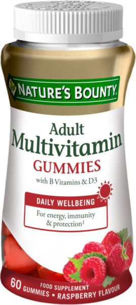 Multivitamin Adults 60 Gummies Raspberry