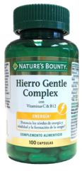 Acheter NATURE'S  BOUNTY Fer Doux Complexe à la vitamine C et B12 100 Gélules  Consulter Prix