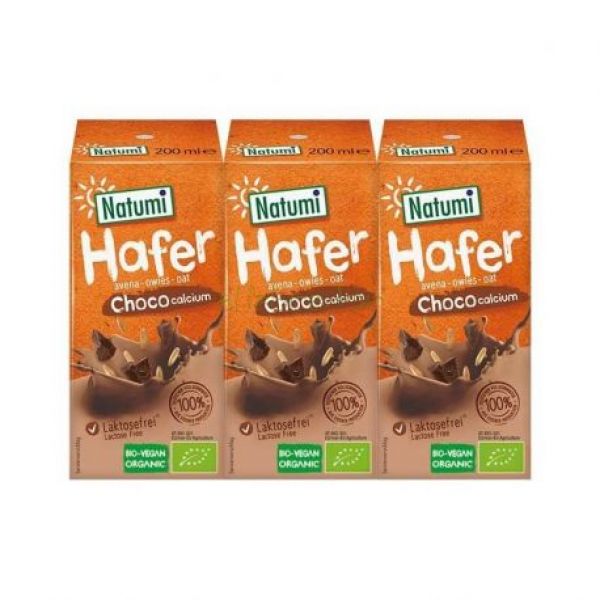 HAVER DRINK CHOCO CALCIUM BAKSTEEN 3 X 200ML BIO