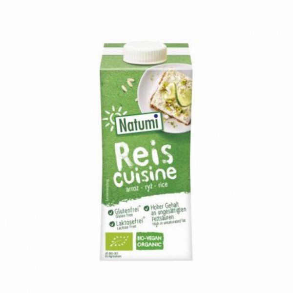 BIOLOGISCHE RIJSTCRÈME 200ML - NATUMI