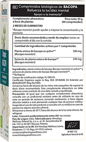 Bacopa Bio 60 gélules - HIMALAYA Img 6