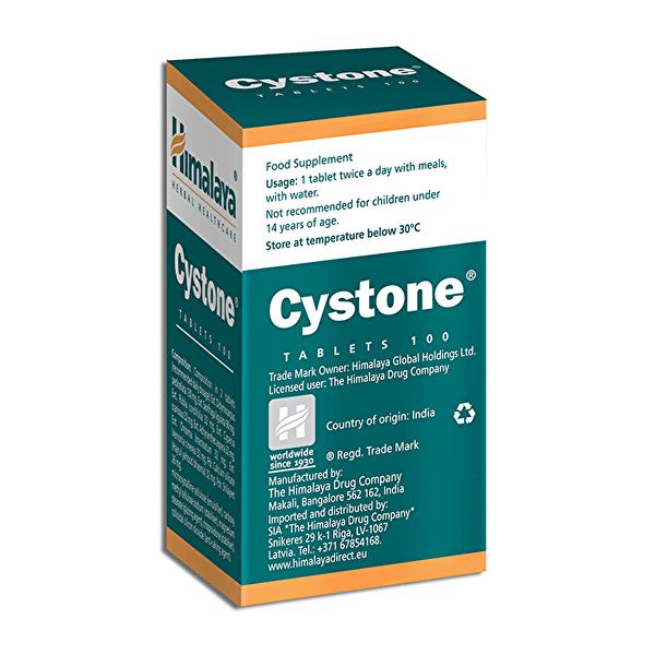 Cystone 100 comprimidos. Expulsa pedras nos rins