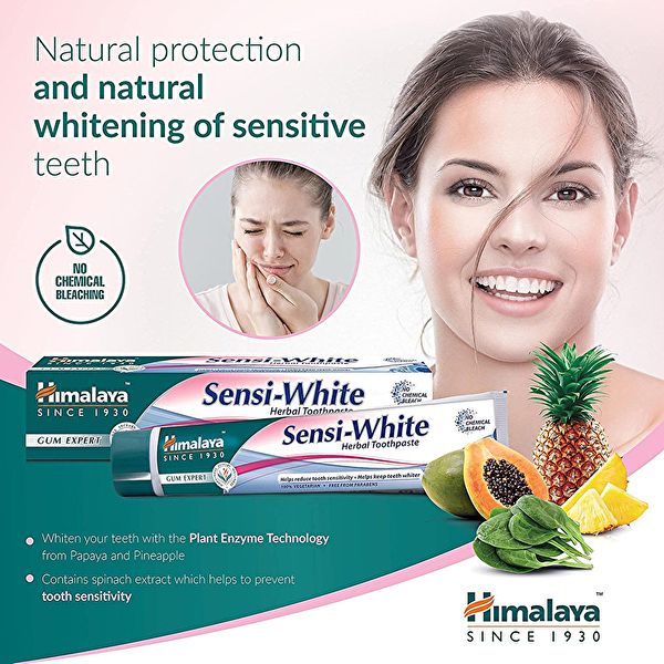 Whitening Gevoeligheid Tandpasta 100 ml - HIMALAYA Img 6