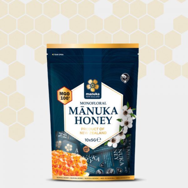 Mel de Manuka Monofloral MGO 100+ Monodosi 10 Sobres de 5 g