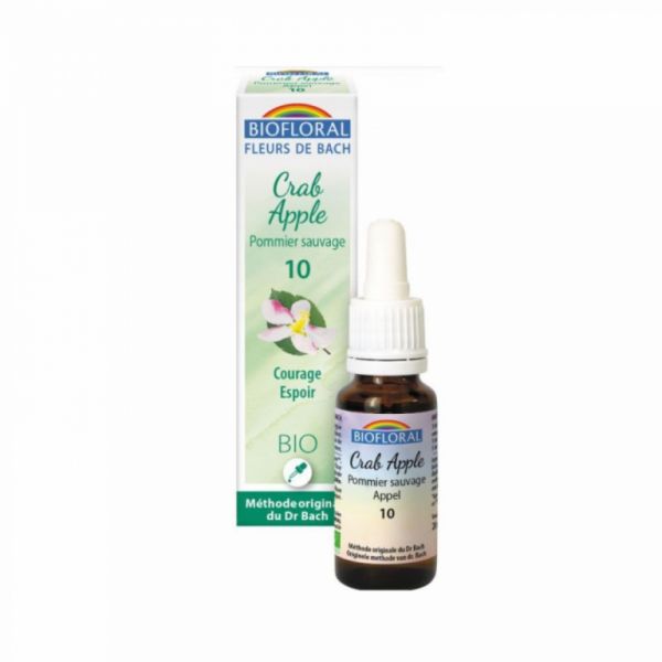 Bachbloesems 10 Krab Appel BIO 20 ml - BIOFLORAL