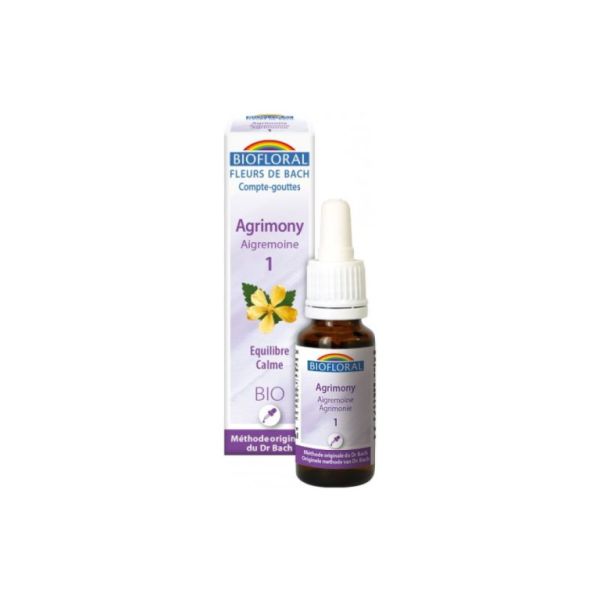 Bachbloesems 01 Agrimony Agrimonia BIO 20 ml