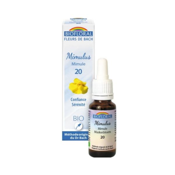 Bachbloesems 20 Mimulus BIO 20 ml - BIOFLORAL