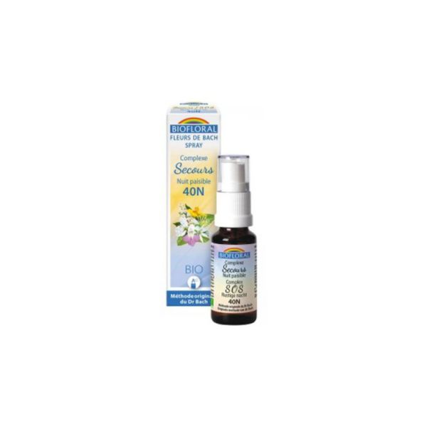 Bach Flowers Remedy Rescue Night Spray BIO 20 ml