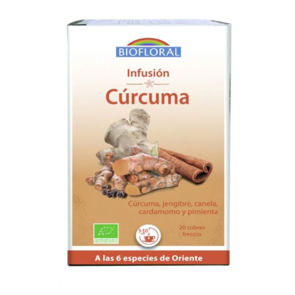 Infusion Curcuma BIO 20 Enveloppes - BIOFLORAL