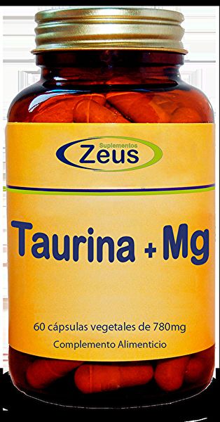 Taurin och magnesium 780 mg 60 kapslar - ZEUS