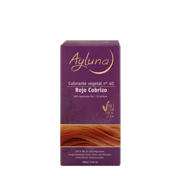 Colorant Végétal 40 Rouge Cuivré 100 g - AYLUNA