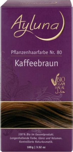 Pflanzenfarbe 80 Brauner Kaffee 100g - AYLUNA