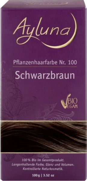 Pflanzenfarbe 100 Dunkelbraun 100 g - AYLUNA