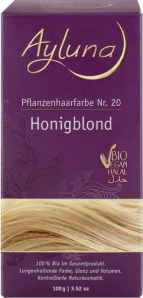 Colorant Végétal 20 Blond Miel 100 g - AYLUNA