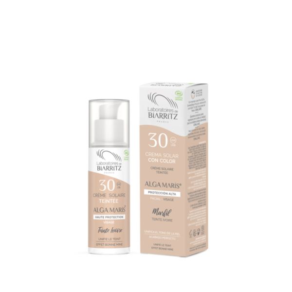 Crème Solaire Couleur Ivoire SPF30 Alga Maris 50ml