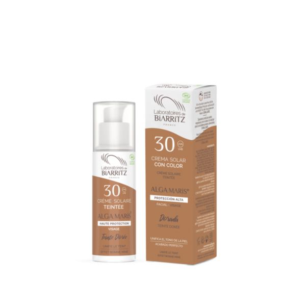 Crème Solaire Couleur Dorée SPF30 Alga Maris 50 ml