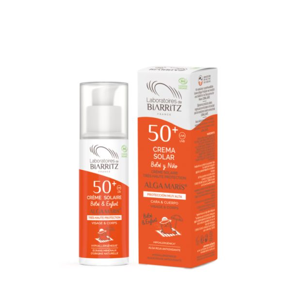 Barnsolkräm SPF50+ Alga Maris 100 ml - BIARRITZ