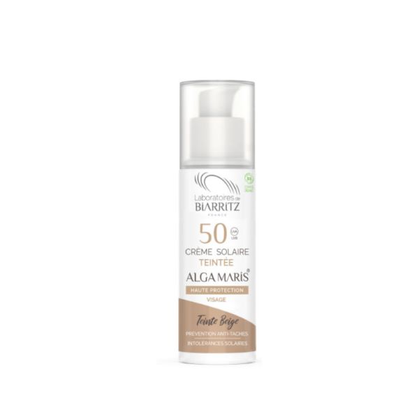 Beige solkräm SPF50 50 ml - BIARRITZ