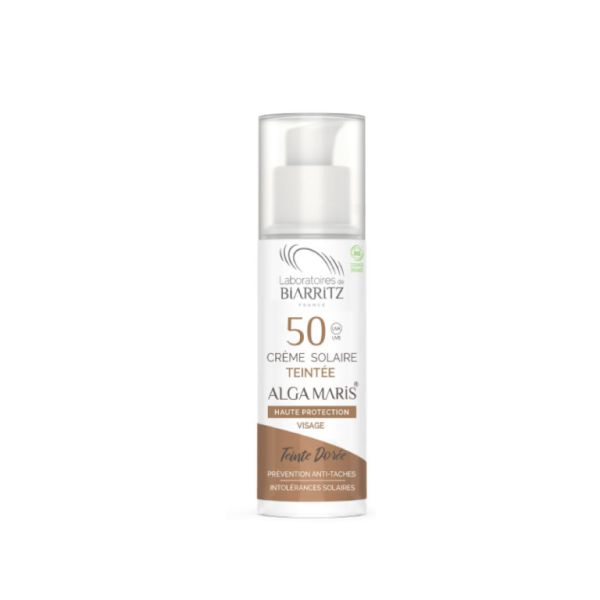 Crema Solar Color Daurat SPF50 50 ml - BIARRITZ