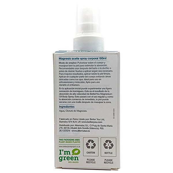 Magnesio Aceite Spray Corporal 100 ml - BETTER YOU Img 4