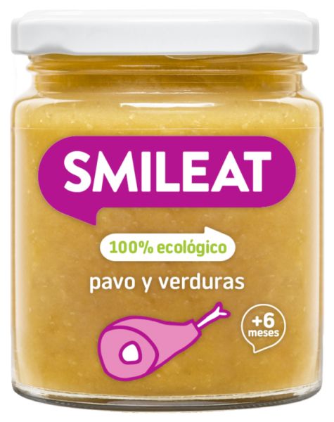 JAR OF TURKEY WITH VEGETABLES 230 g ECO - SMILEAT