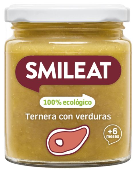 JAR OF BEEF WITH VEGETABLES 230 g ECO - SMILEAT