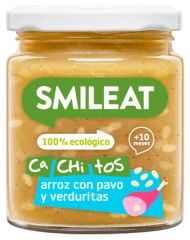 Comprar SMILEAT FRASCO COM CHIPS DE ARROZ E PERU COM LEGUMES Por 2,85€