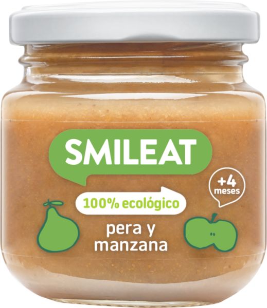 PÄRON- OCH ÄPPELKRUKT 130 g ECO - SMILEAT