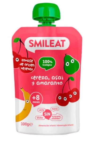 AÇAI EN AMARANTH KERSEN ZAKJE 100 g ECO - SMILEAT