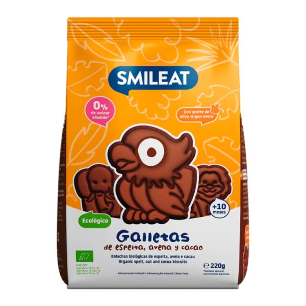 Galletas Infantiles de Avena, Espelta y Cacao Bio