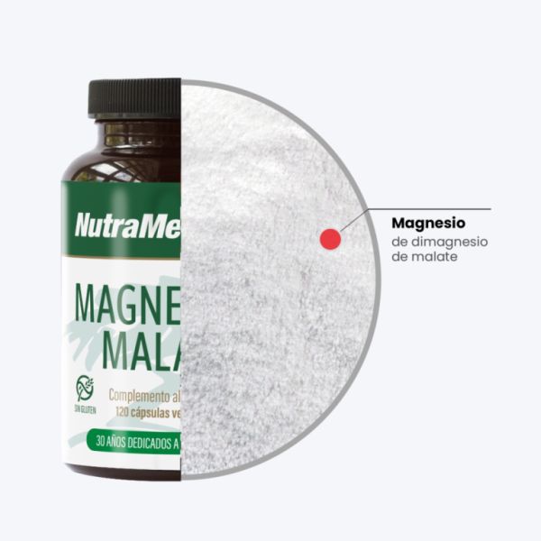 Magnesio Malato 550 mg 120 Capsule Vegetali Img 2