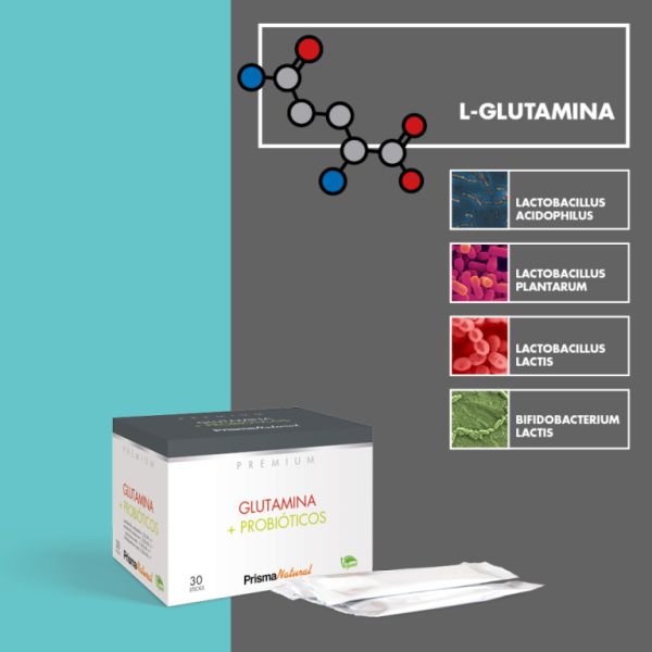 Glutamin und Probiotika 30 Sticks - PRISMA NATURAL Img 4