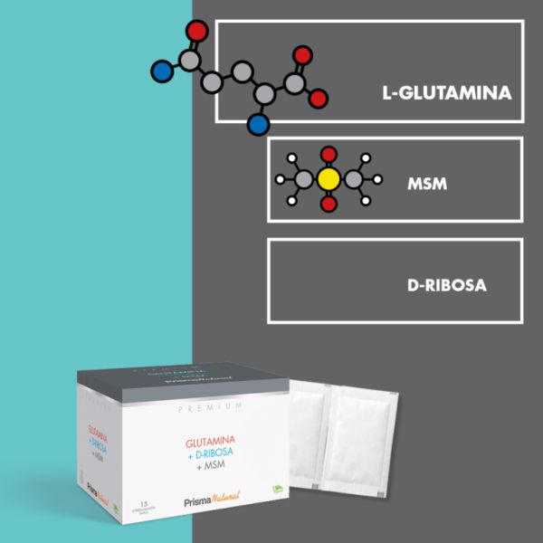 Glutamin D-Ribose och MSM 15 Sticks Img 4