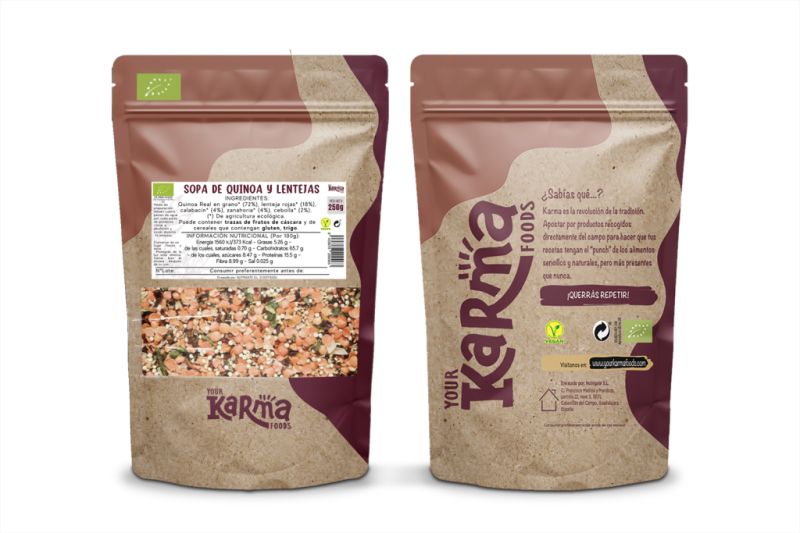 BEREIDING VOOR QUINOA EN LINZENSOEP 250g - KARMA