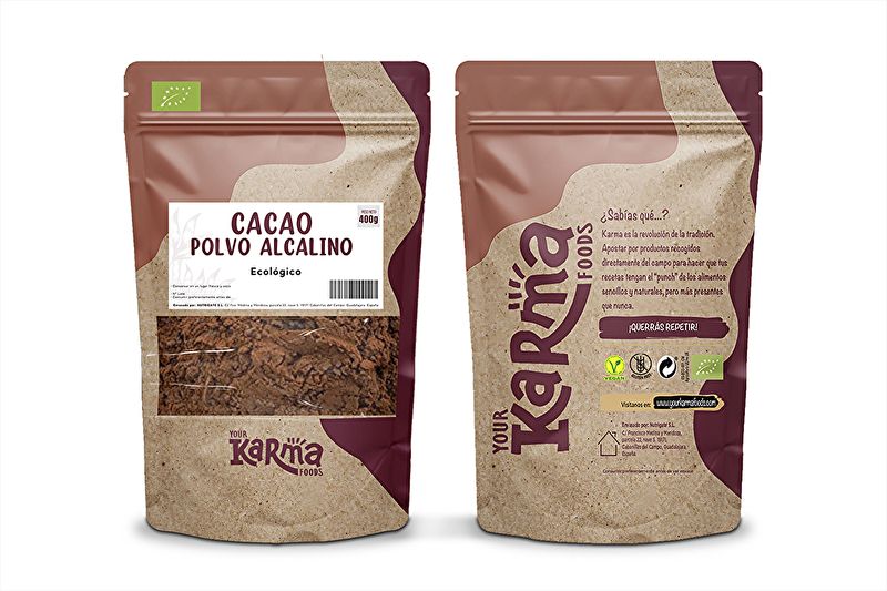 ALKALINE CACAOPOEDER - MG 10-12% 400 g - KARMA