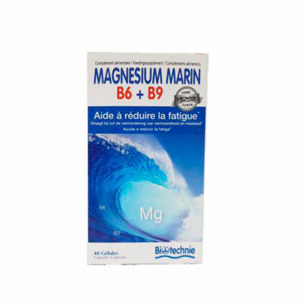 MAGNÉSIUM MARIN B6 + B9 40 Bouchon - BIOTECHNIE