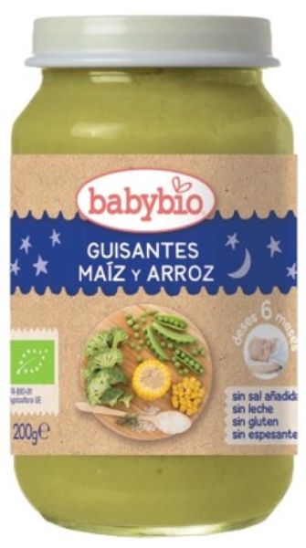 Bonne Nuit Maïs Pois et Riz BIO 200 g - BABYBIO