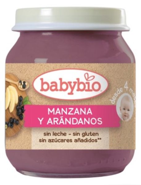 Jarro de Maçã Mirtilo BIO 130 g - BABYBIO