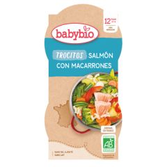 Comprar BABYBIO Menu diário BIO Slamón Macarrão Pedaços 2 x 200 g Por 3,90€